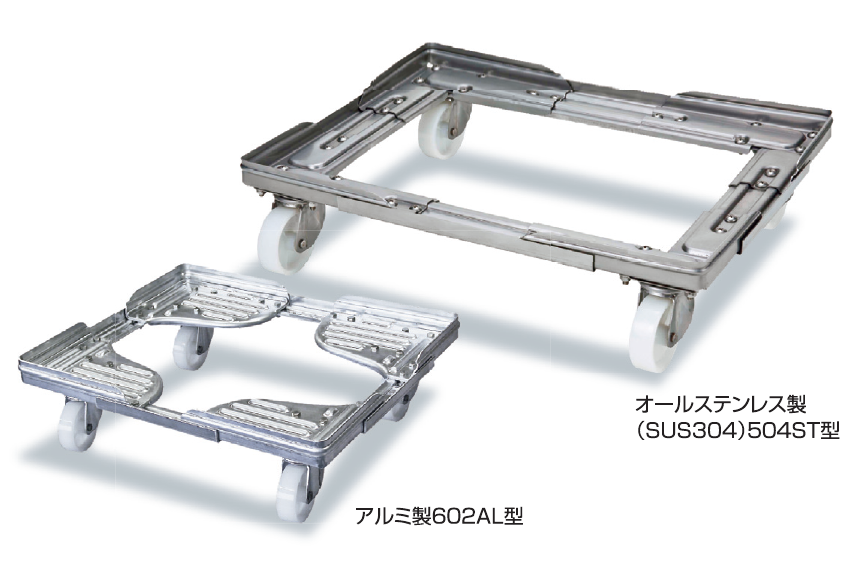 静音ドーリー台車 最大積載量200kg PLA200M1-DL 物流、運搬用